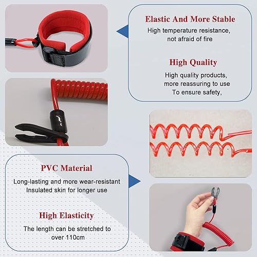 Miniatura 3 de Cordón de seguridad Stop Kill Jet Ski Accesorios para Yamaha Jet Ski WaveRunner WaveVenture WaveRaider WaveJammer WaveBlaster FX140, cable de