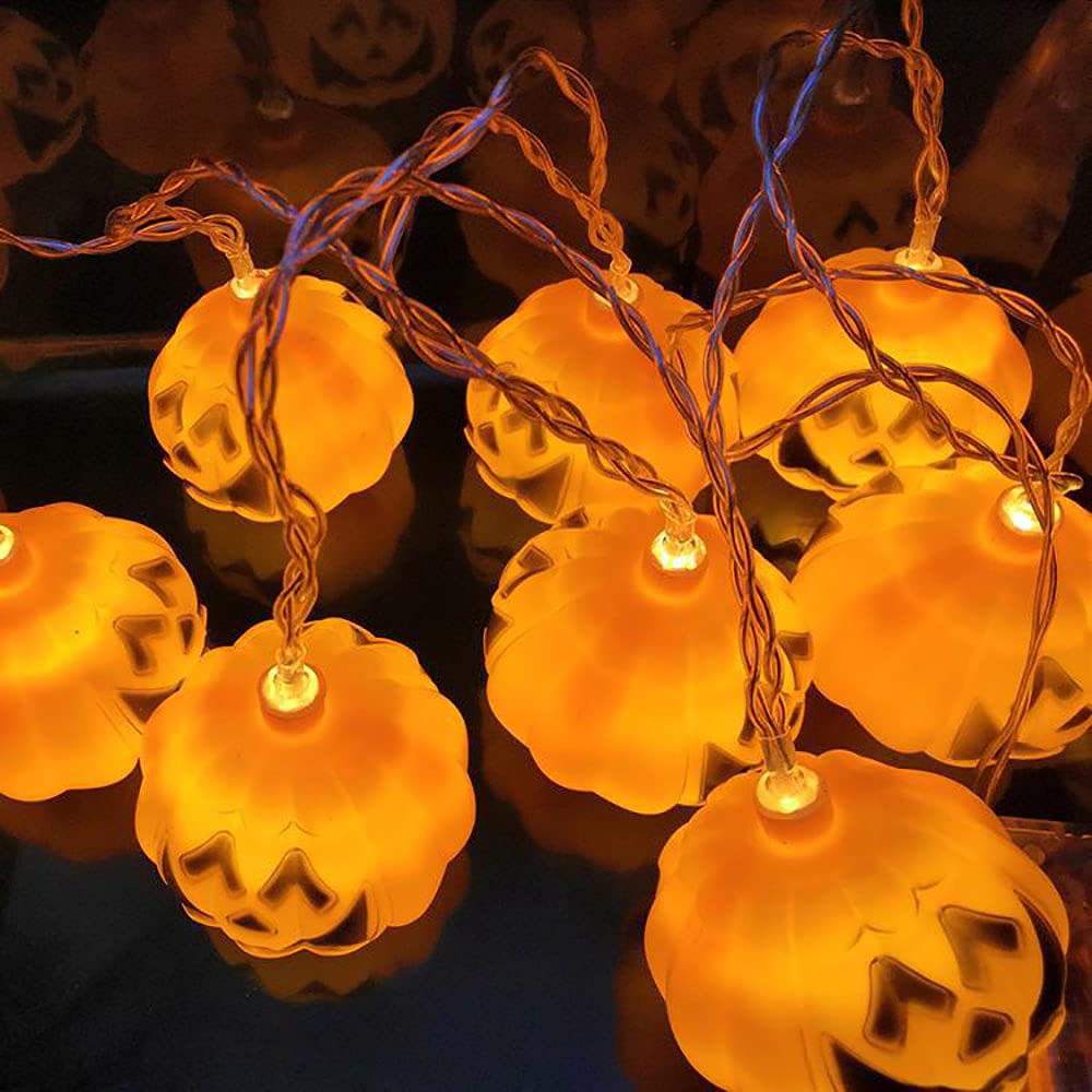 Guirlande citrouille Halloween pour décoration de soirée intérieure