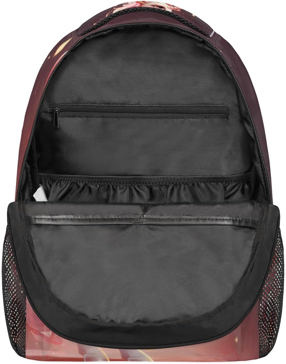 Pardick Cute Unicorn Backpacks for Boys Girls Kids Pink Kawaii Unicorn Lightweight 16 Inch School Backpack Laptop College Bookbag Travel Casual Daypack Hiking Camping Computer Rucksack Medium