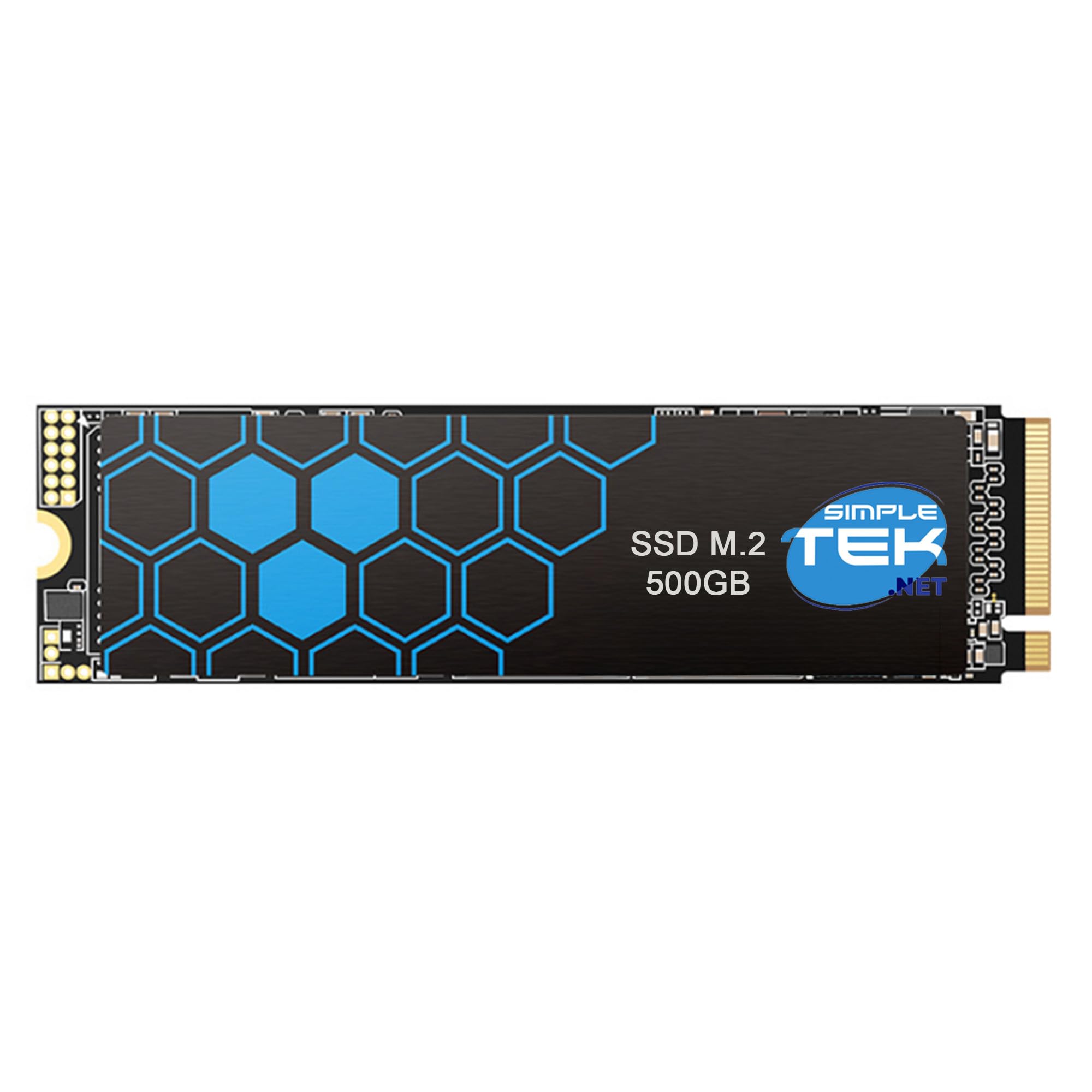 SIMPLETEK - Unità SSD Interna 500GB M.2 NVMe PCIe Gen 3.0 x4 - Disco a Stato Solido 2280 - Velocità fino a 3100MB/s per PC e Laptop