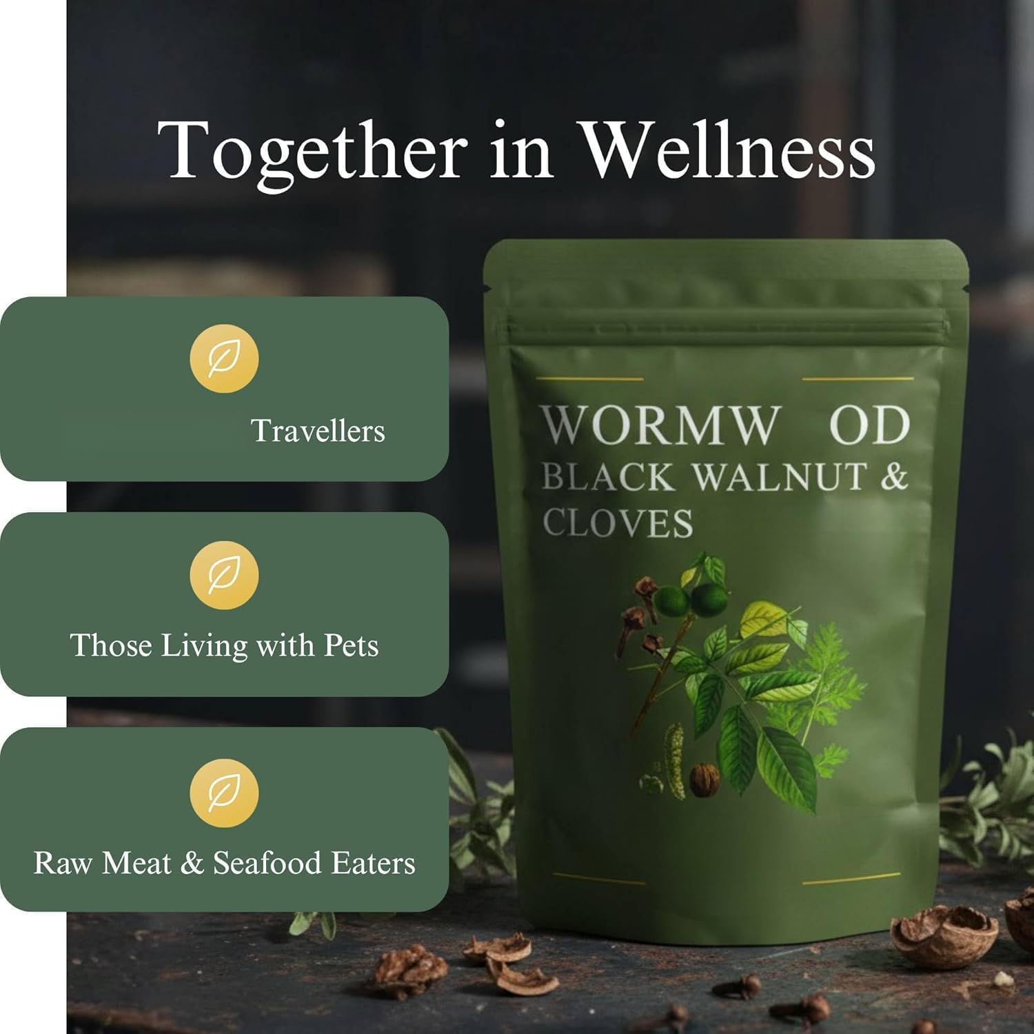 womwod Noce Nera e Chiodi di Garofano, Aiuta a mantenere la salute intestinale, favorisce una digestione delicata e sostiene il metabolismo