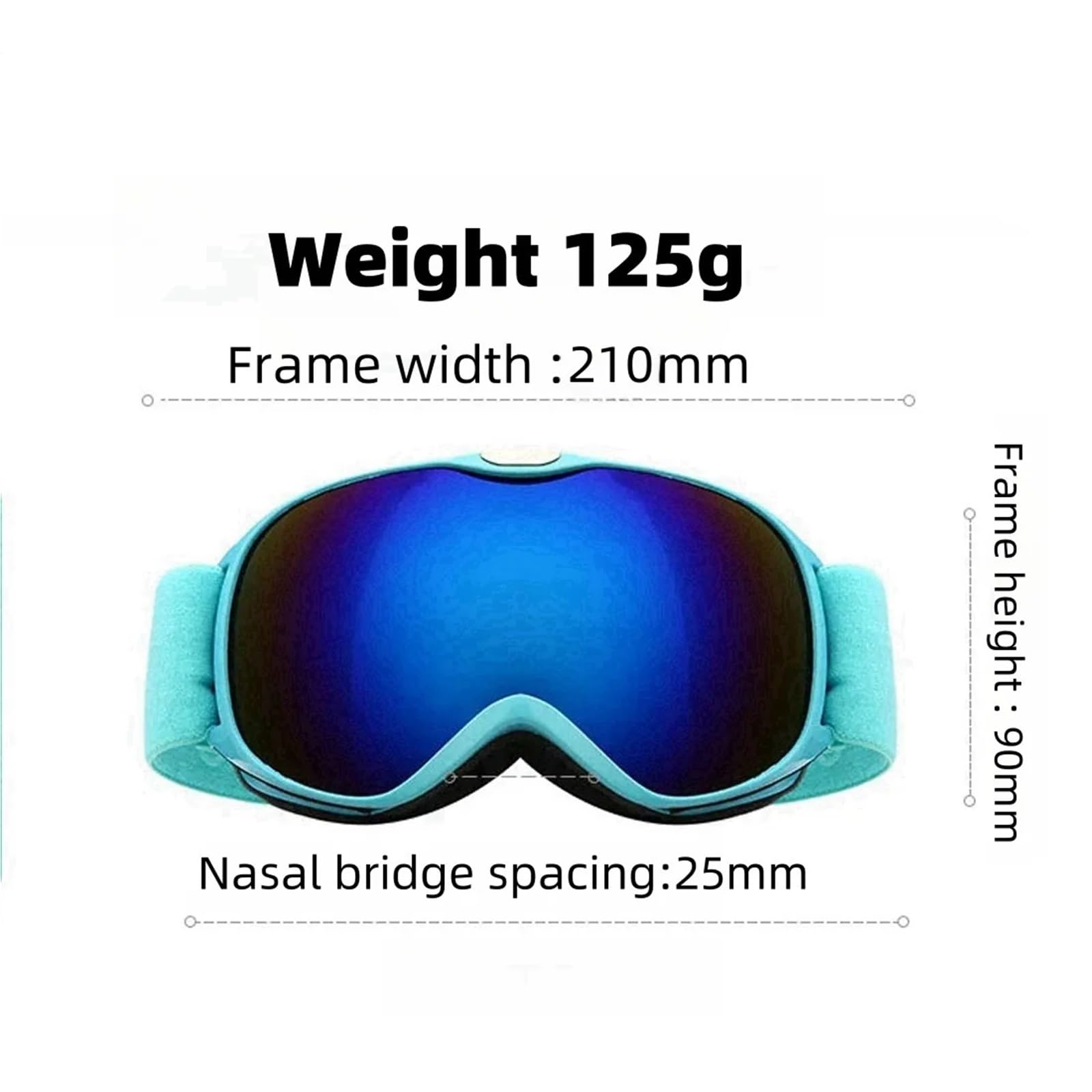 Lunette De Ski Children Ski Goggles Anti-Fog Double Layer Skiing Glasses Kids Snowboard Winter Outdoor Sports Goggle for Age 4-14