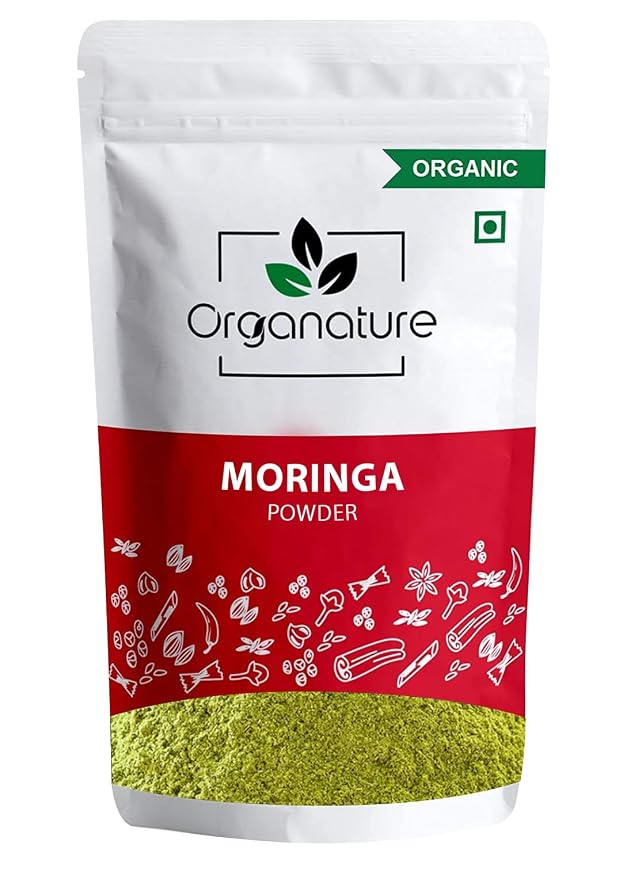 Organature organic moringa leaf powder 200 grams| Nutrition Rich super food for healthy skin & Hair |Immunity & Energy Booster