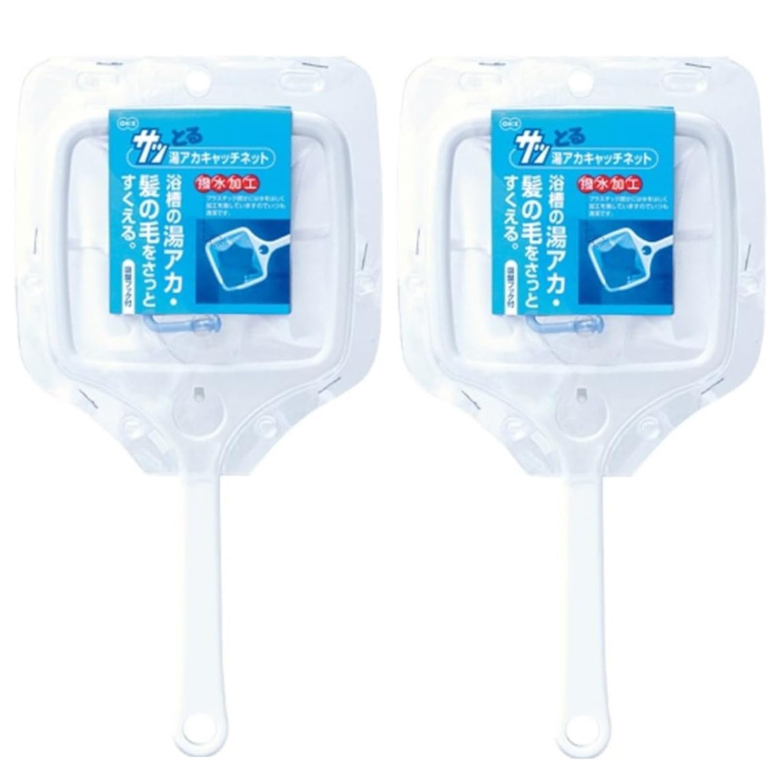 オーエ ネット 白 約縦29×横14×奥行10cm サッとる 湯アカ キャッチ 髪の毛 ほこり すくう2個セット