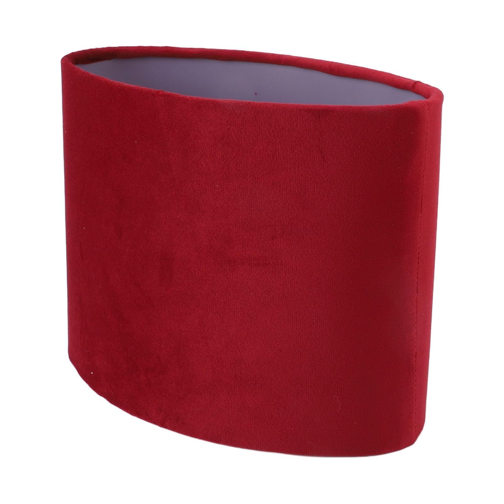 Paralumi ovali per lampade da tavolo, paralume in tessuto E27 E14 Copri lampada a clip Accessori paralume per lampada a sospensione da tavolo (Vino Rosso)