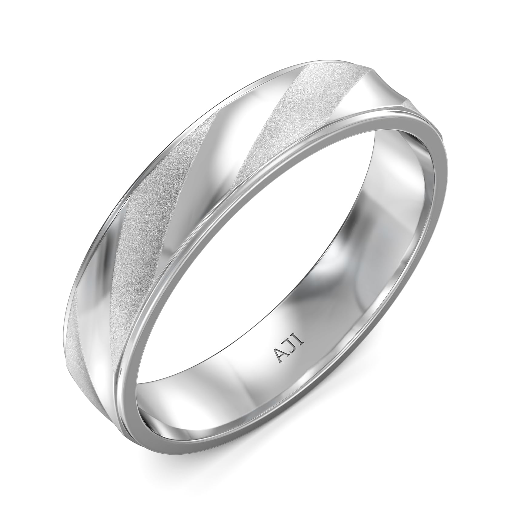 joyalukkas 950 Platinum Modest Ring | Gift For Men & Boys | With PGI Certification-picture-30