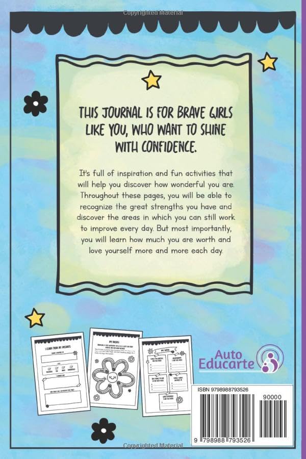 Miniatura 2 de Shine with Confidence Self-Esteem daily Journal for Girls- Activities to increase self confidence, positive thinking, Daily Activities to Grow