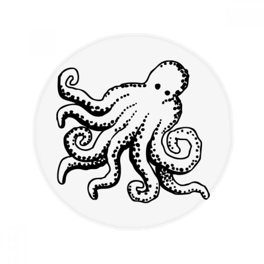 Tapis antidérapant la vie marine octopus avec illustration cartoon pour cuisine et bain