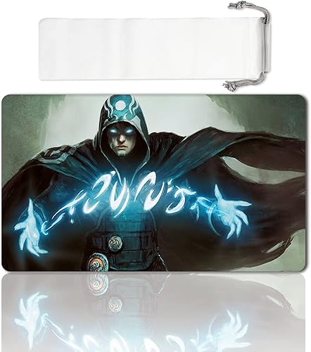 Juego de Mesa MTG Alfombrilla de Juego Tamaño 60X35 cm CCG Compatible para MTG CCG RPG Juego de Cartas Coleccionables (JACE-The-Mind-Sculptor)