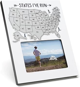 Gone For a Run Scratch Off Photo Frame | States Ive Run
