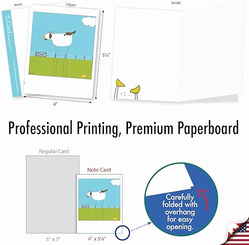 Miniatura 6 de The Best Card Company - Juego de 10 cajas de notas en blanco surtidas de 4 x 5.12 pulgadas con sobres (10 diseños, 1 cada uno) en caja de tarjetas