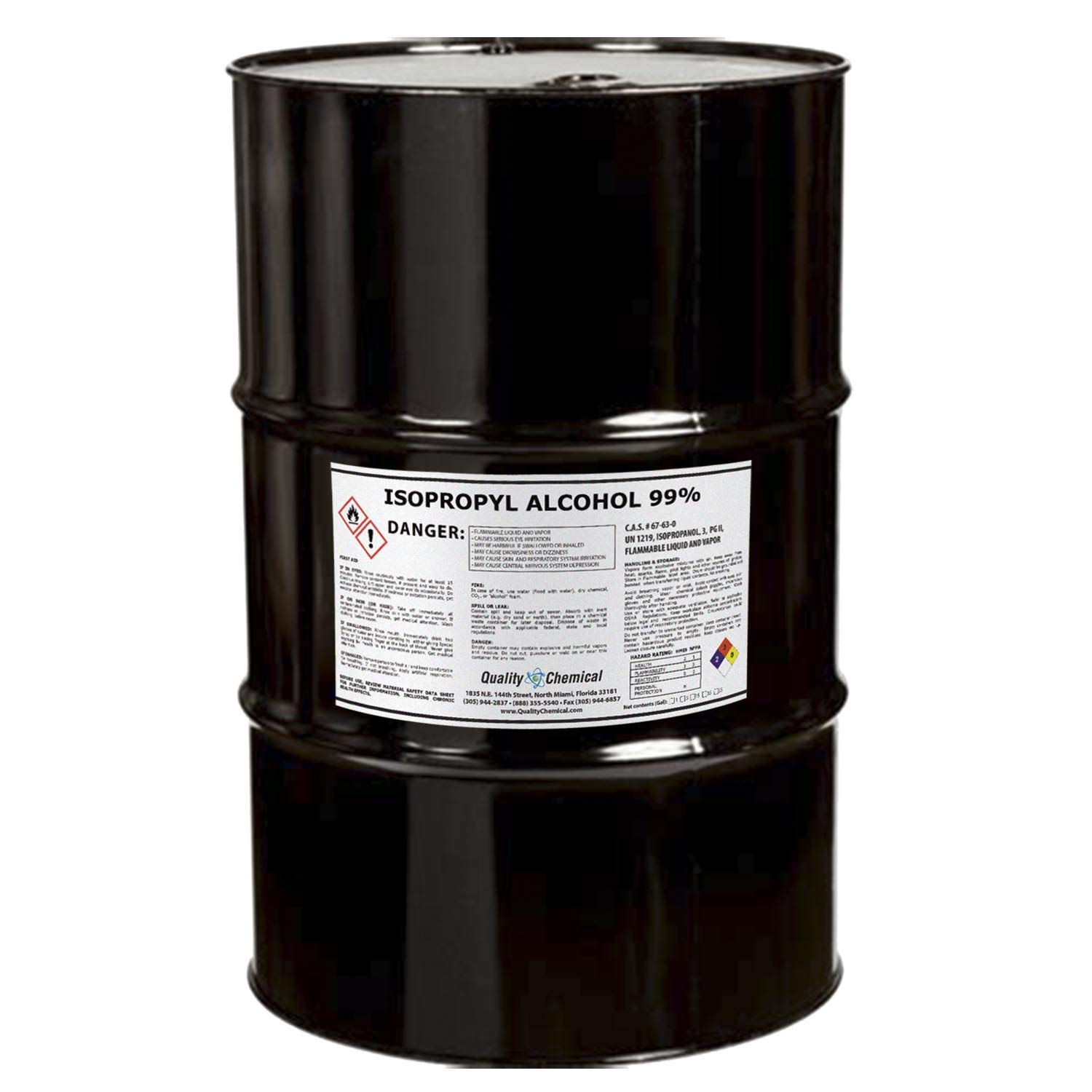 Isopropyl Alcohol Grade 99% Anhydrous (IPA)-55 Gallon Drum