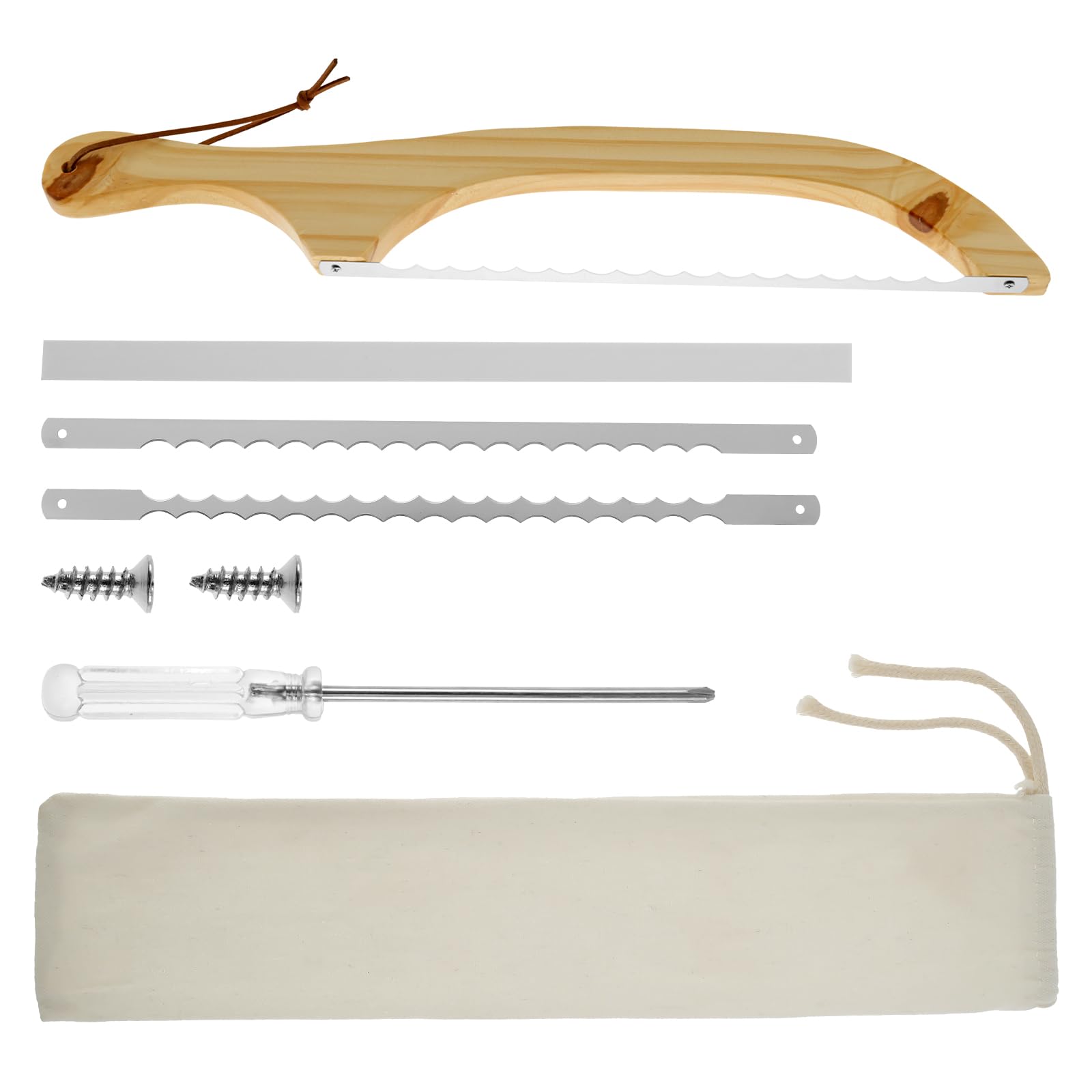 Sourdough Bread Slicer, 16inch Bread Knife for Homemade Bread, Bread Bow Cutter, Bread Bow Knife for Sourdough Rounds, Practical Sourdough Bread Slicer for Home Baking