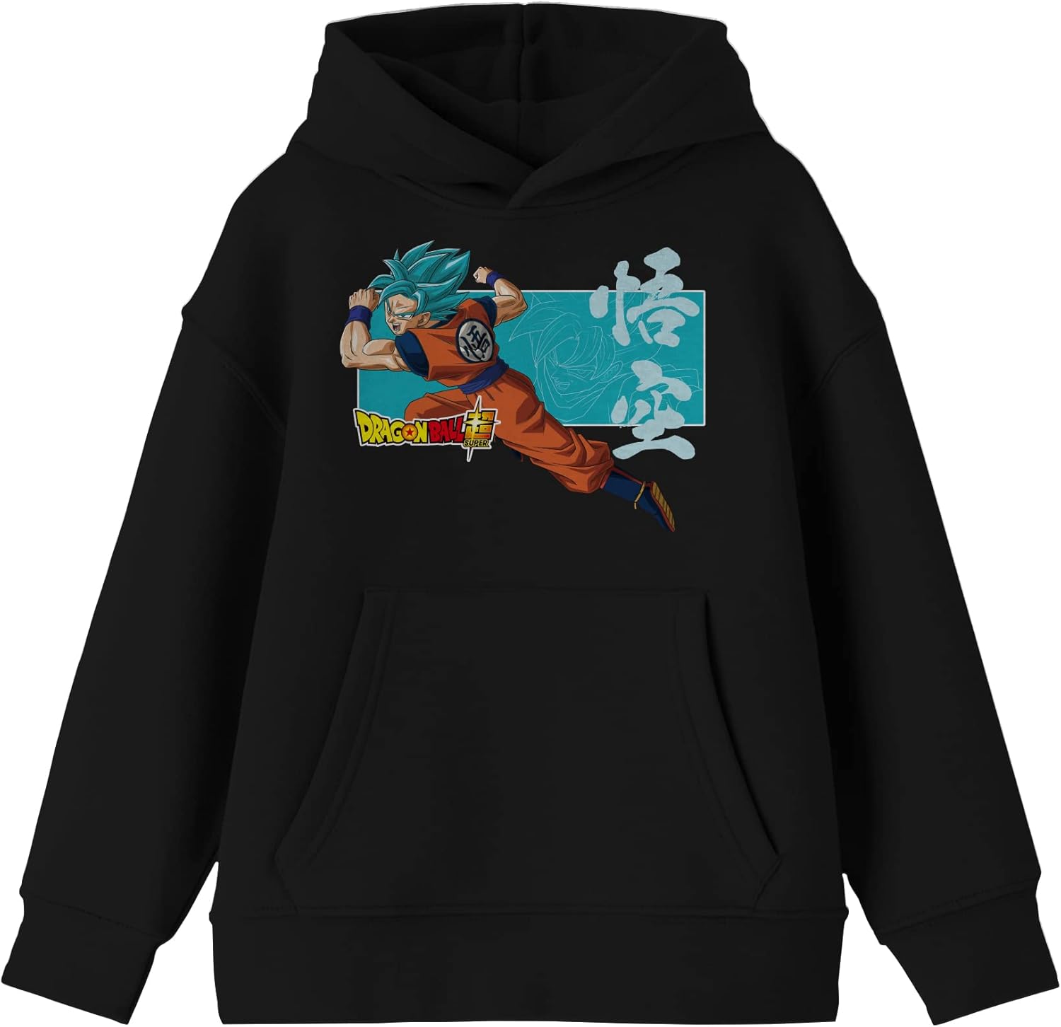 Bioworld Dragon Ball Super Super Saiyan God Goku Boy's Black Sweatshirt