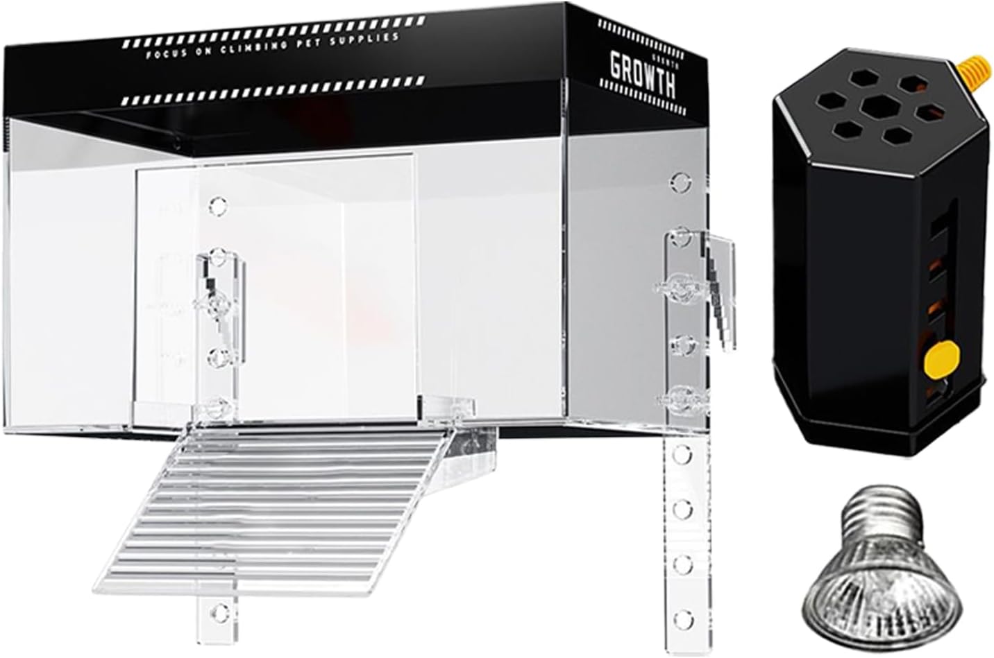 Pet Turtle Dock - Tank Topper Area, Elevated Resting Zone | Reptile Terrace Structure, Observation Stage with Stable Mounting Applied to Aquarium Enclosures in Lounge Spaces, Hotels, Wildlife