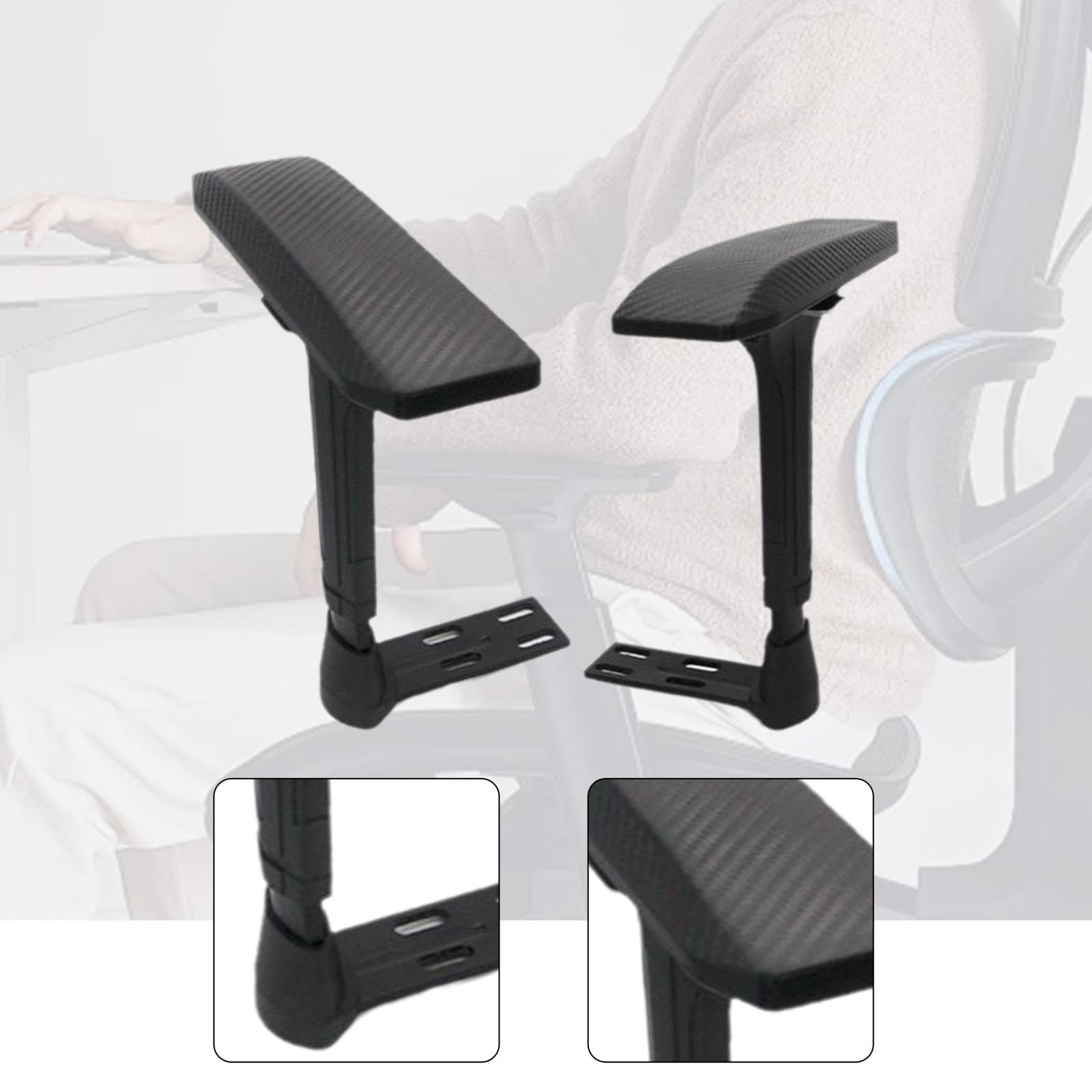 MERIGLARE Reposabrazos de Silla de 2 Piezas, Fácil de Instalar, Soporte Vertical para Salón, Estudio, Hogar