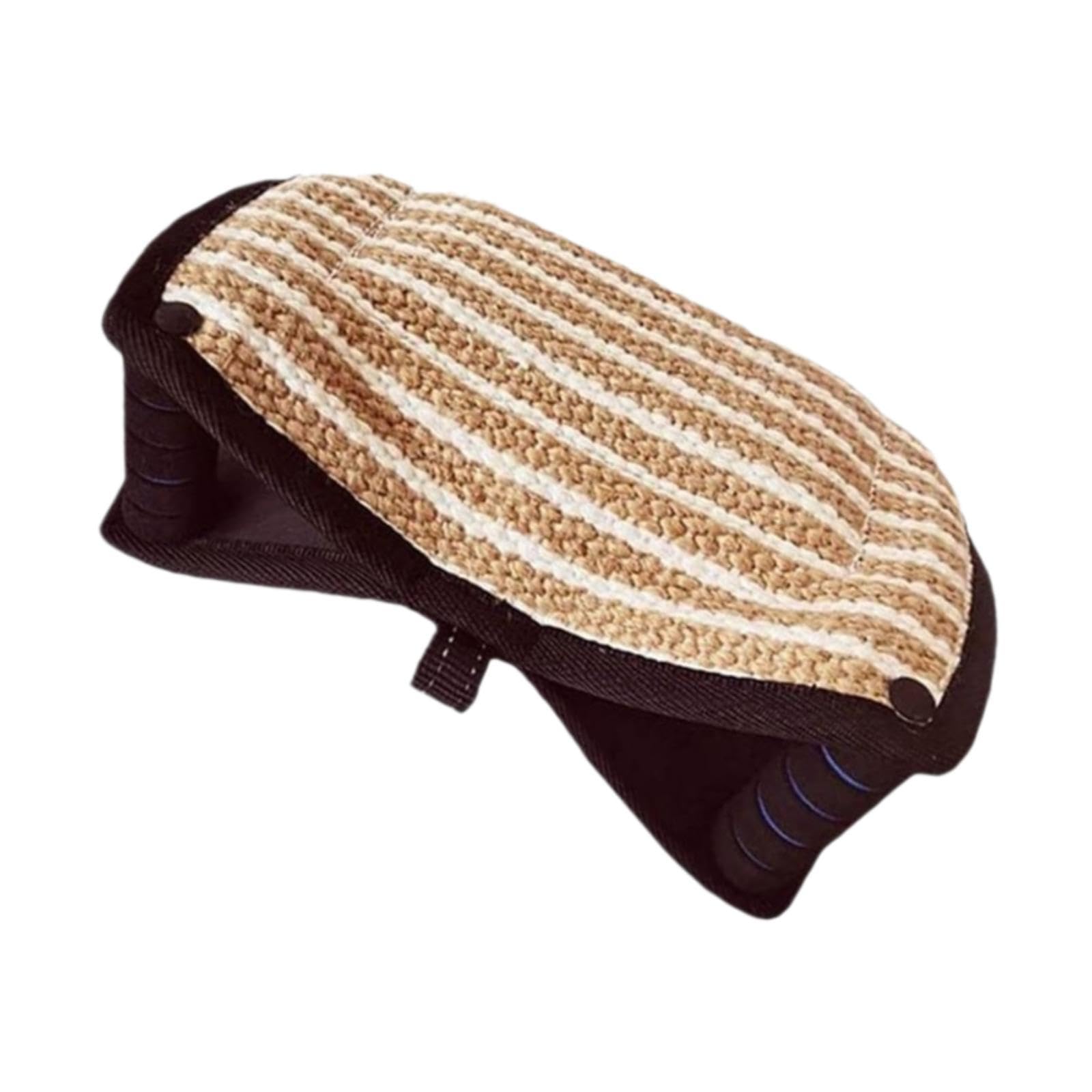 Almohada de para Perros para Entrenamiento Interactivo Almohadilla de Jute con Doble Asa Juguete Masticable Educativo Herramienta de Adiestram
