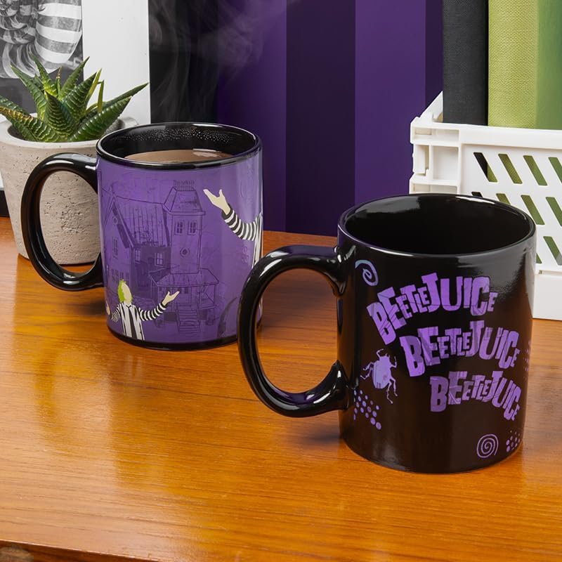 Taza Cerámica Cambia Color Beetlejuice 300 ml miniatura 4