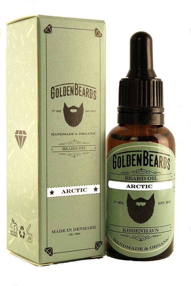 Golden Beards Organic Beard Oil, Arctic, 30 ml, 020-stic0kerless