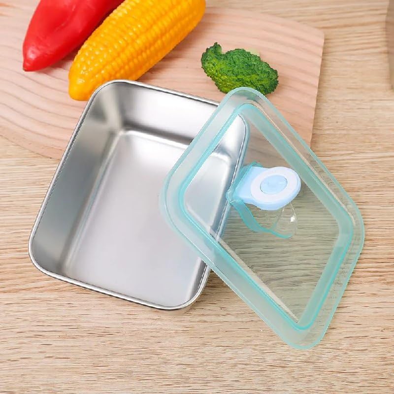 Image of Stainless Steel Food Storage Containers with Lids | Leakproof, Oven & Freezer Safe | Meal Prep & Lunch Boxes | Snack Container | Reusable Meal Prep Boxes (2)