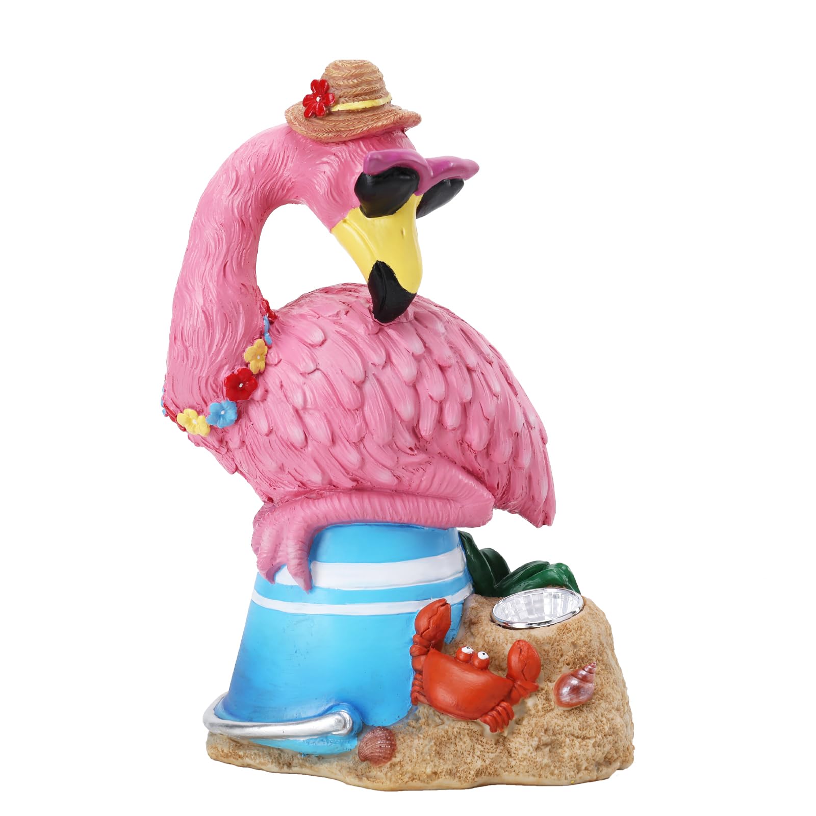 Ovewios Flamingo Garden Statue Outdoor Decor, Resin Garden