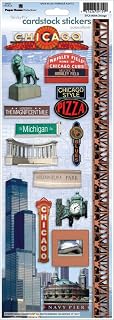 Paper House Productions Chicago Illinois Travel Vacation Cardstock Scrapbook Stickers
