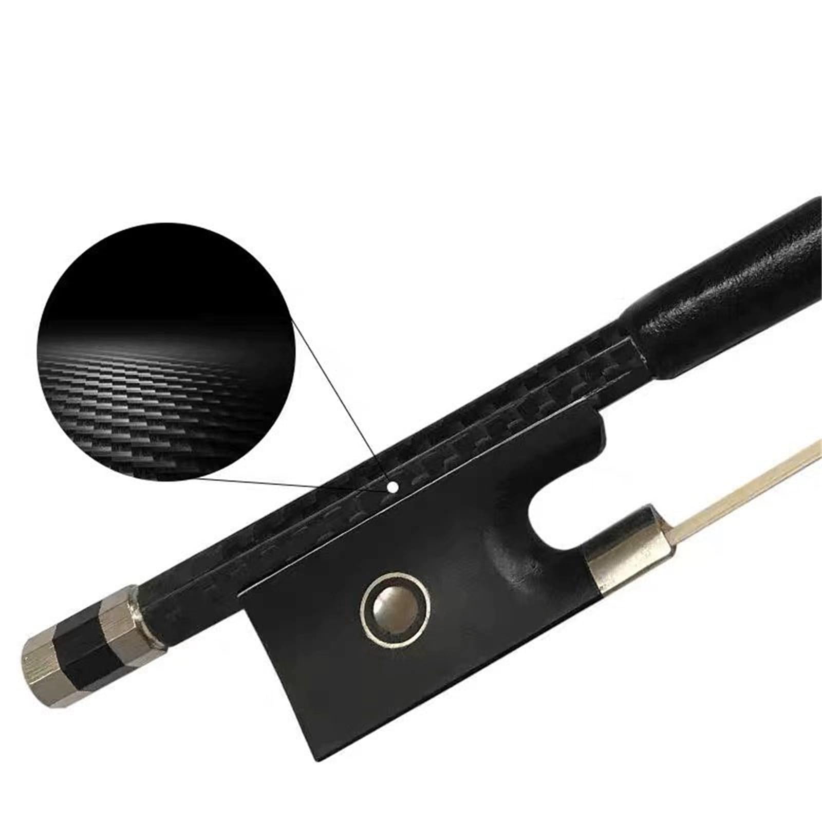 principiante Práctica Arco Violín Arco de violín de fibra de carbono arco universal para principiantes