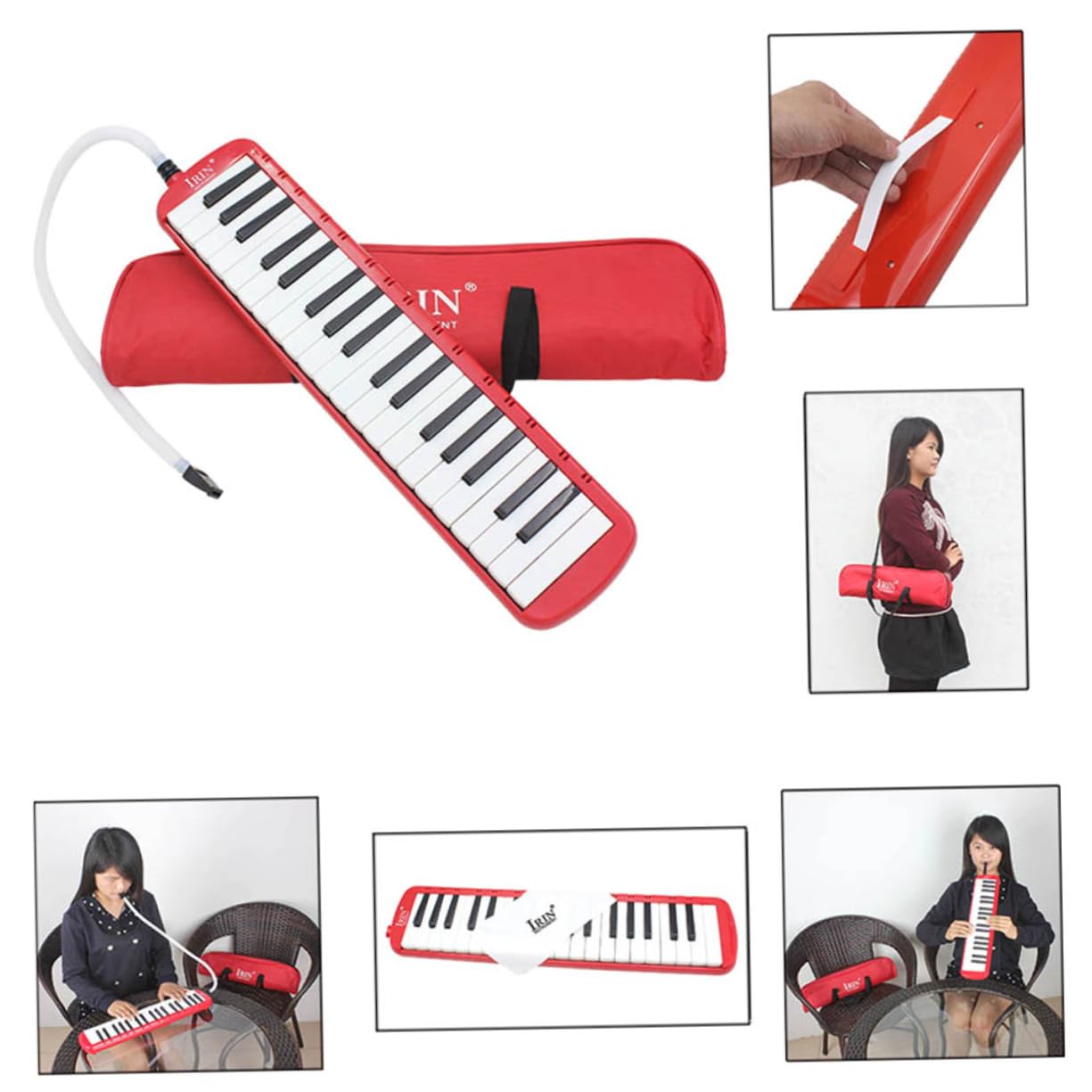 NOLITOY Pianica De Teclas Instrumento Melódica Con Funda Para Principiantes y Amantes