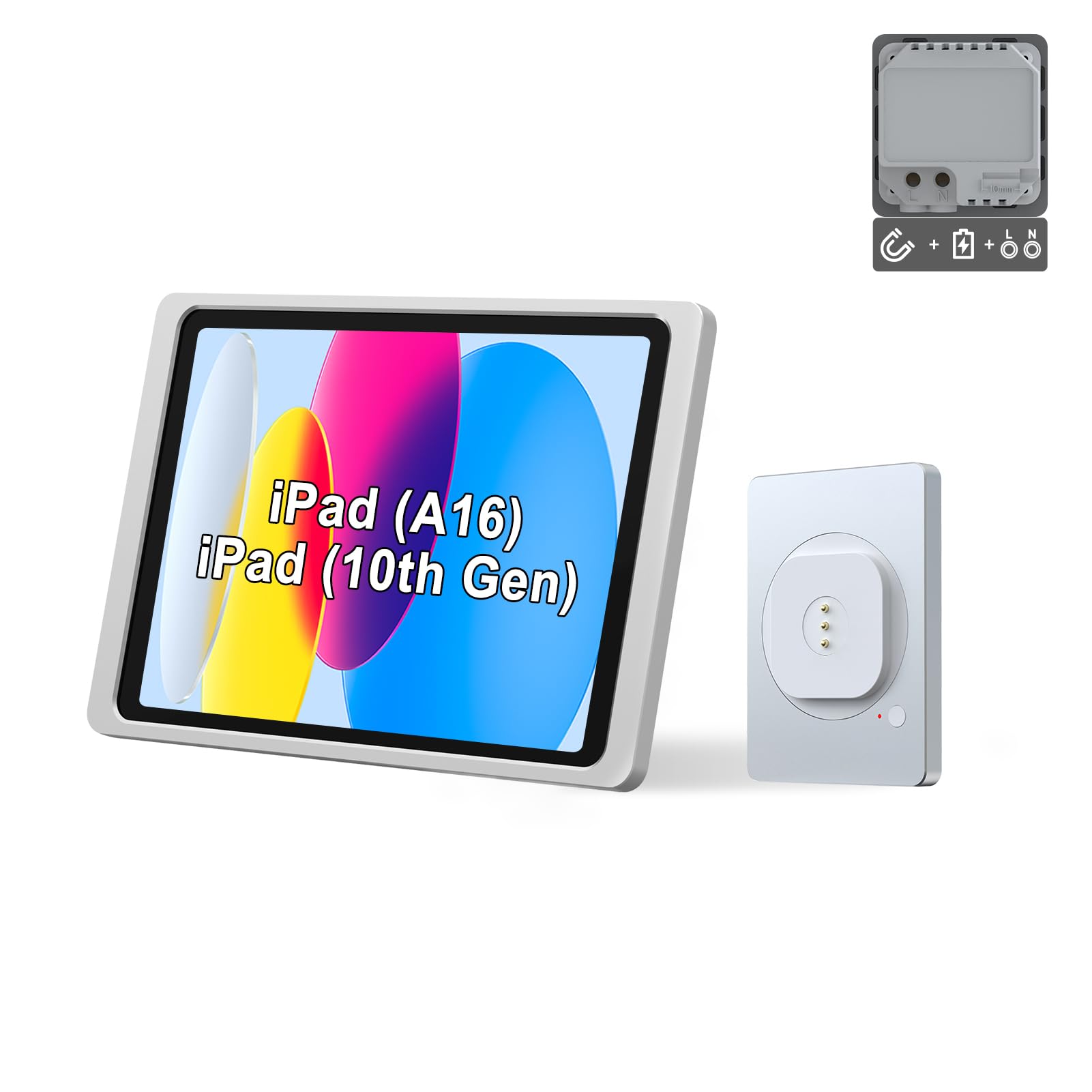 Amazon.com: EMONITA Magnetic Wall Mount with Charging Case A8 for