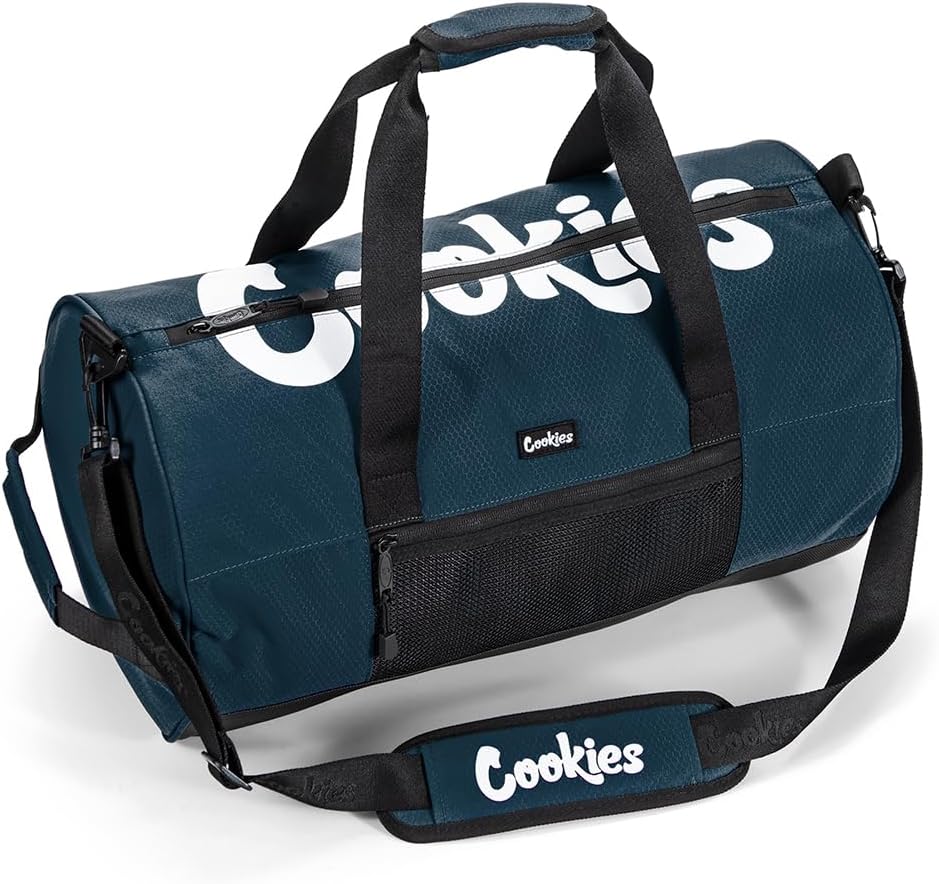 Cookies Summit Ripstop Duffle Bag – Durable 100% Nylon Gym, Travel & Sports Duffel Bag with Spacious Storage, Interior & Exterior Zip Pockets, Adjustable Shoulder Strap, Reinforced Handles – Red