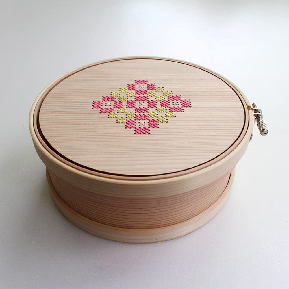 Cohana Yellow-Pink Magewappa Toolbox Embroidery Hoop 15Cm Yllw-Pnk - 1Pc