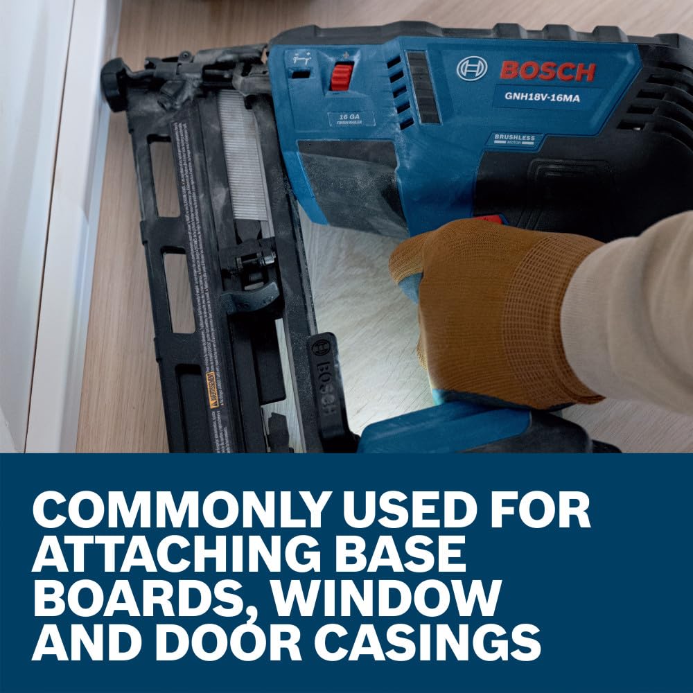 BOSCH GNH16G175GV 1-3/4 pulgadas. Clavos de acabado de 20 grados de 16 ga (2000 por caja)