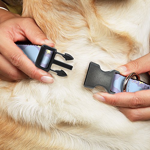 Collar para perro con clip de plástico resistente y diseño de cielo estrellado 3