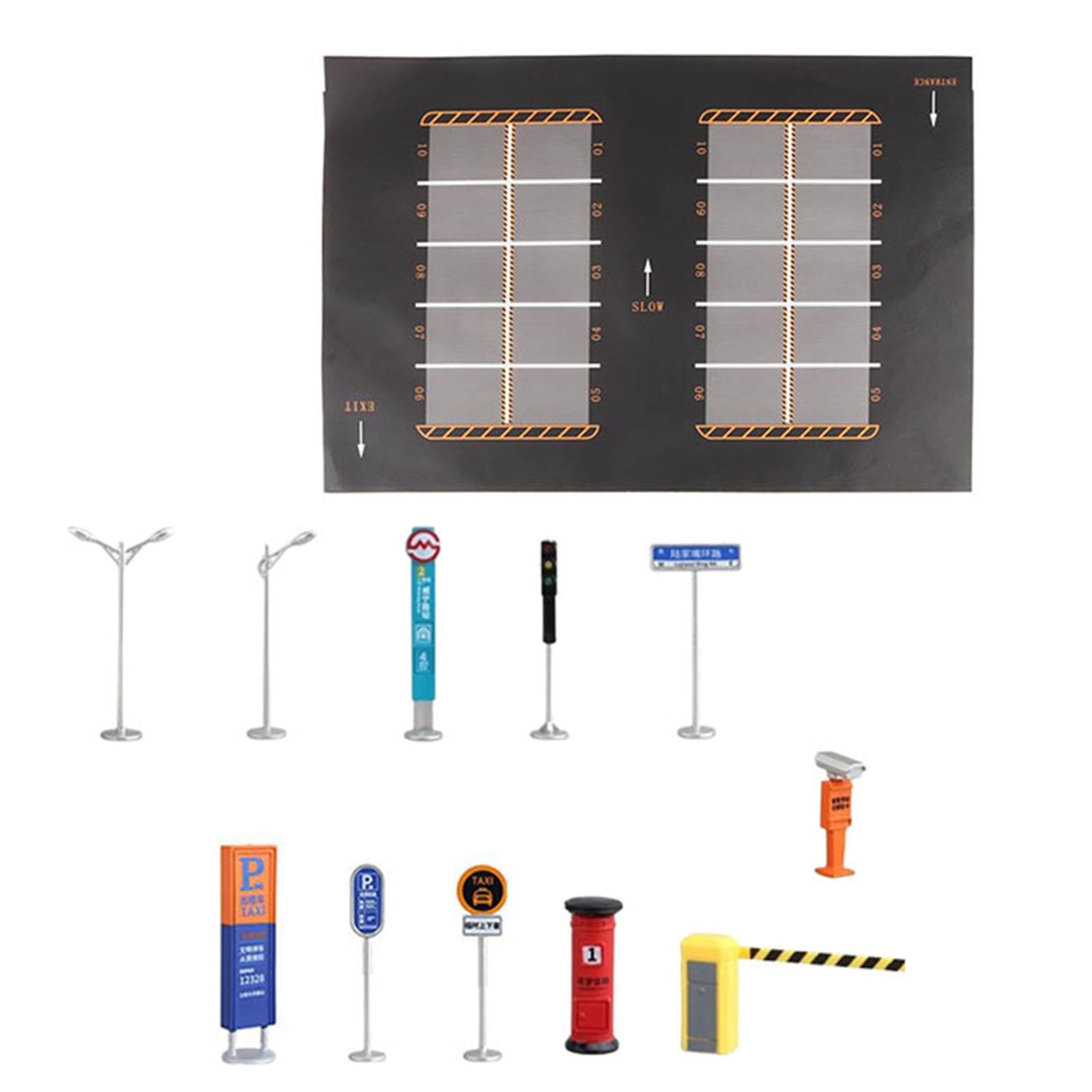 DYNWAVE 1:64 Parking Lot Layout for Model Car Display and Simulation, Style D