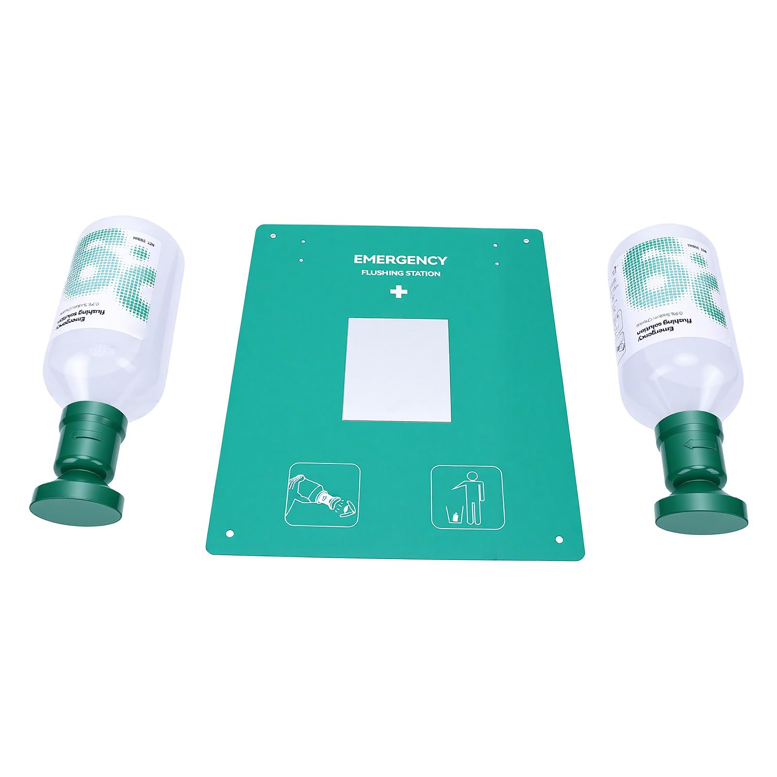 Sorandy Station de Rinçage Oculaire D'urgence avec 2 Bouteilles de 32 Oz