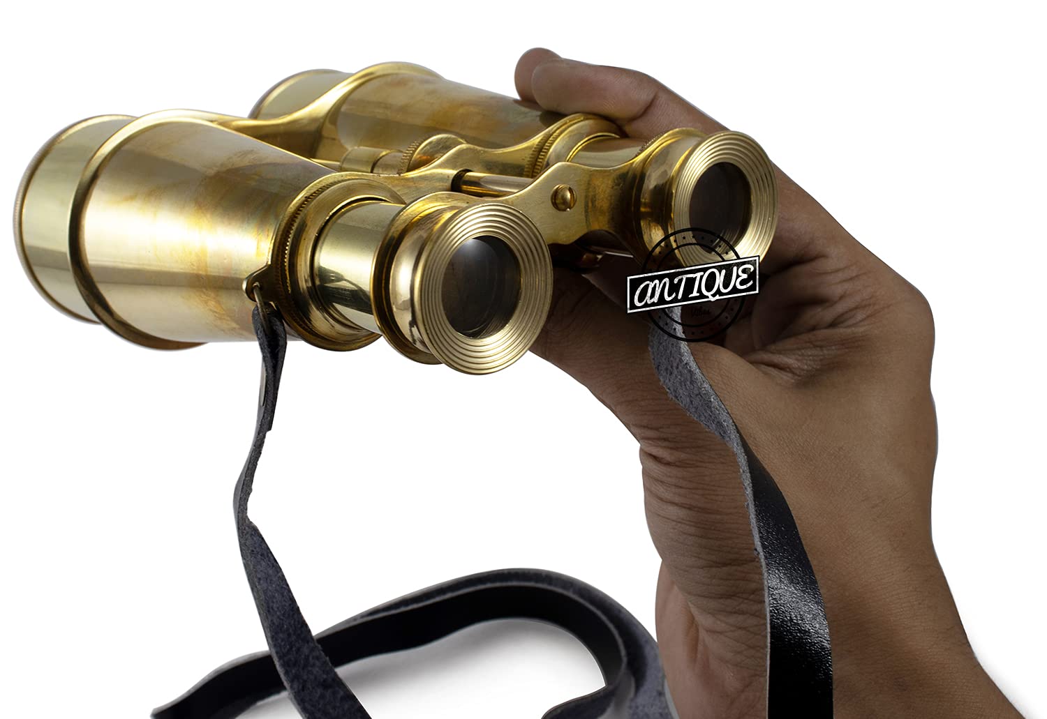 World War Replica Soldiers Binocular Telescope Navy Monocular Binoculars Shiny Brass.