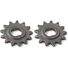 2 Pack Motor Sprocket 25H 13T Metal Electric Scooter Bike Motor Engine Chain Wheel for MY1020 Motor Replacement