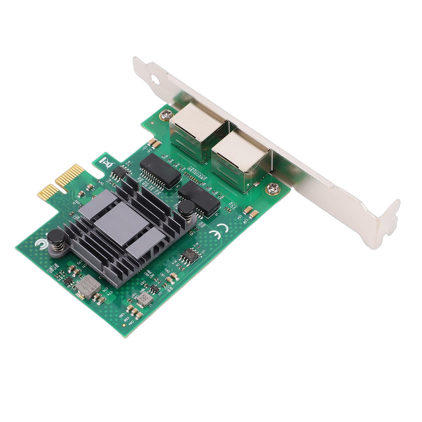 Aramox Adattatore di Rete Gigabit Ethernet, 2x Porte RJ45 in Rame