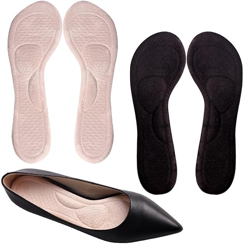 Adhesive High Heel Cushion Inserts Women, 3/4 Gel Cushioning Insoles Prevent Slipping, Silicone Cushion Shoe Insoles Pain Relief for 5-8 Women Size Cover