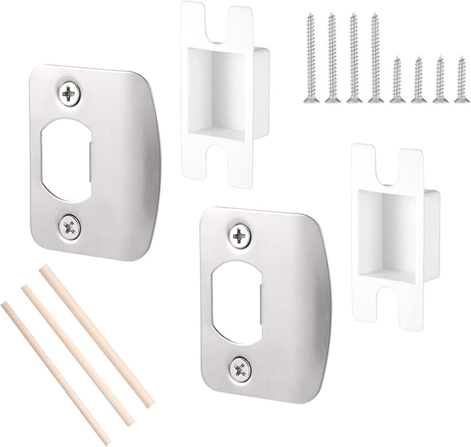 Universals Residential Security Striker Standard Door Strike Plate Door Lock Latch Repair Spacer Easy Install