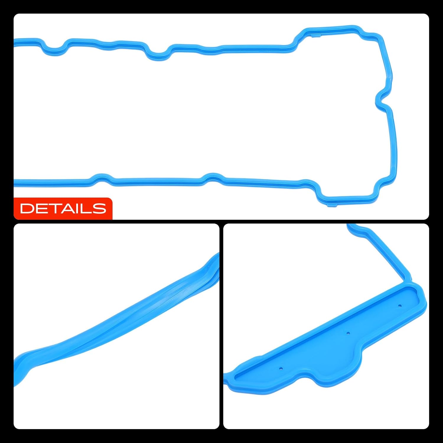 A-Premium Engine Valve Cover Gasket Set Compatible with Chevrolet, GMC, Buick, Cadillac, Suzuki, Saab, Saturn & Pontiac - Equinox, Malibu, Acadia, Enclave, LaCrosse, Allure, Rendezvous, SRX, CTS, STS