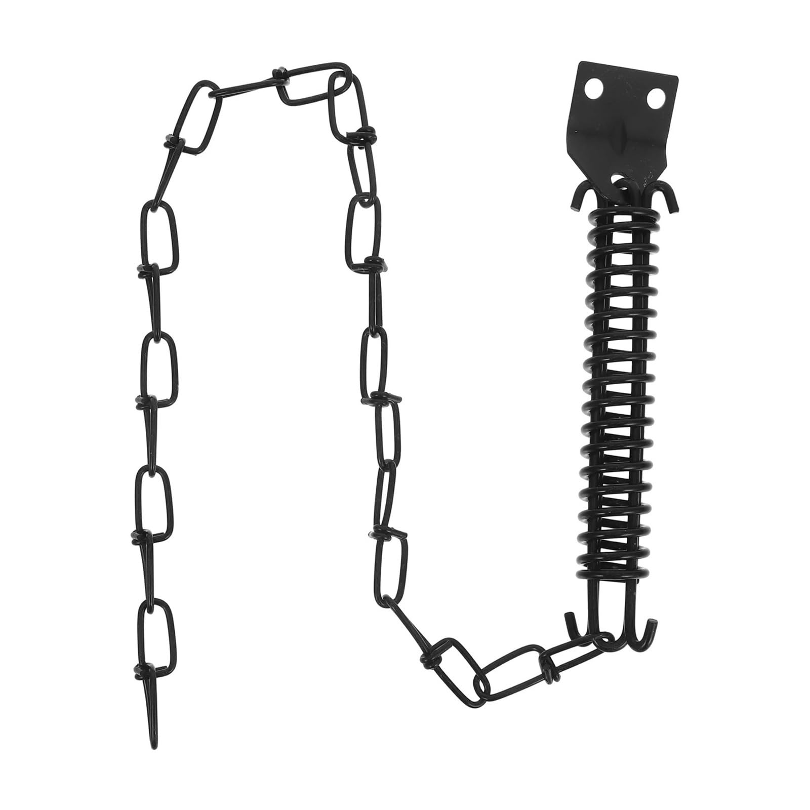 5Set Door Lock Chain Windproof Security for Front Back Garage Doors Heavy Duty Iron Storm Closer for Door