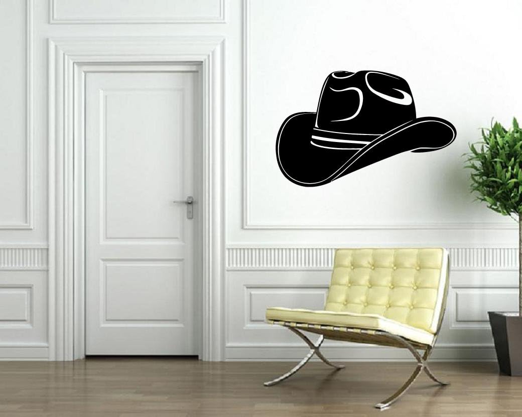 Cool Cowboy Hat Texas Lone Star State Decor Wall Mural Vinyl Decal Sticker M596