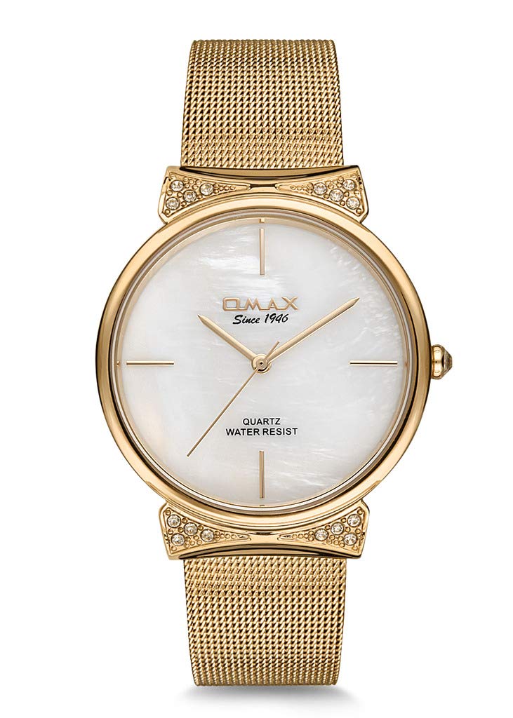OMAX Analog White Dial Womens Watch-00FMB020Q000 (B07KV1T243) Amazon Price History, Amazon Price Tracker