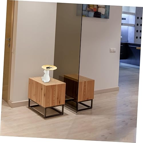 Miniatura 9 de VOSAREA Bandeja de oso para decoración de escritorio de oficina, escultura de oso polar, decoración de mesa, ornamento, bandeja de valet, plato,