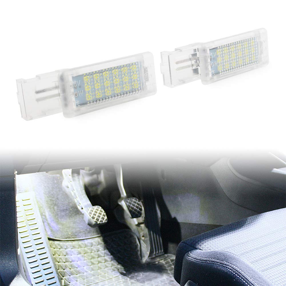 CNxinn10 2PCS Car LED Side Door Courtesy Welcome Light Lamp Assembly For GOLF 5 / Golf6 2009~2013 / for Jetta 2006~2008 / Fabia III 3 NJ3, White Light