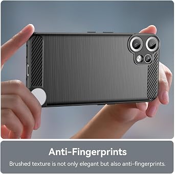 Case for Nothing CMF Phone 2 Pro Cases, Ultra Slim Phone Cover with Shock-Absorption TPU Rubber Protective Cover for Nothing CMF Phone 2 Pro Black