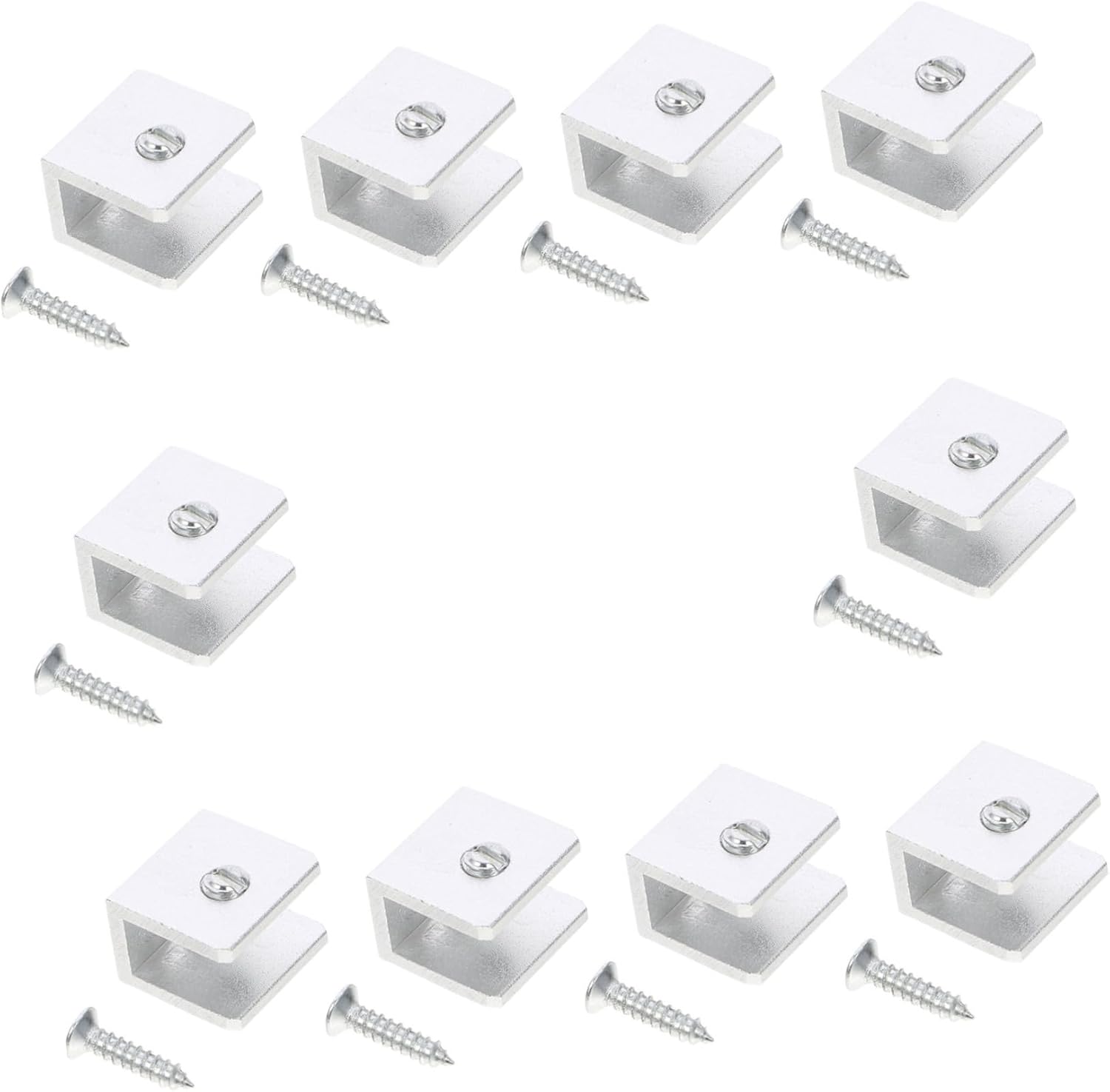 DOITOOL 10pcs Glass Sandwich Plate Support Square Stand