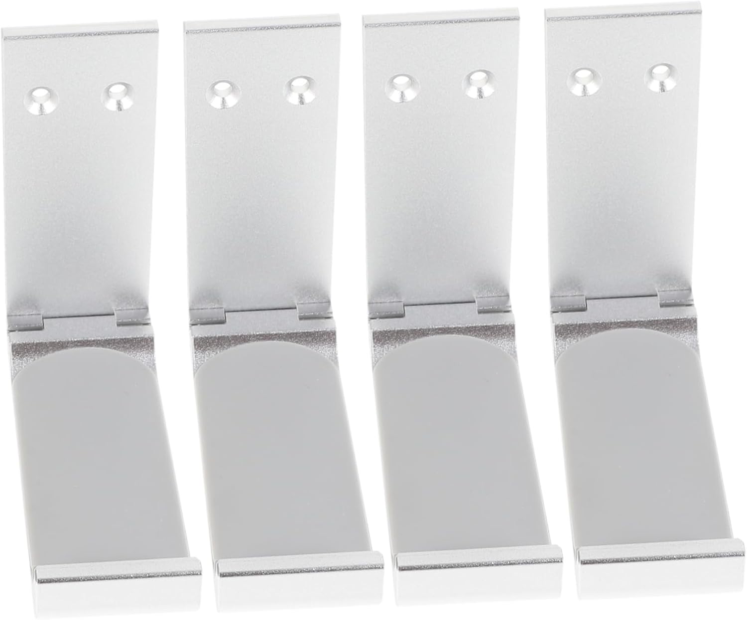 4sets Metal Headphone Hanger Stand Aluminum Alloy Headset Holder Rack for Desk Headphones Scratch Easy Install