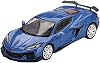MINI GT 164 Chevrolet Corvette Z06 2023 Elkhart Lake Blue Metallic Left Handle Assembled MGT00892-BL